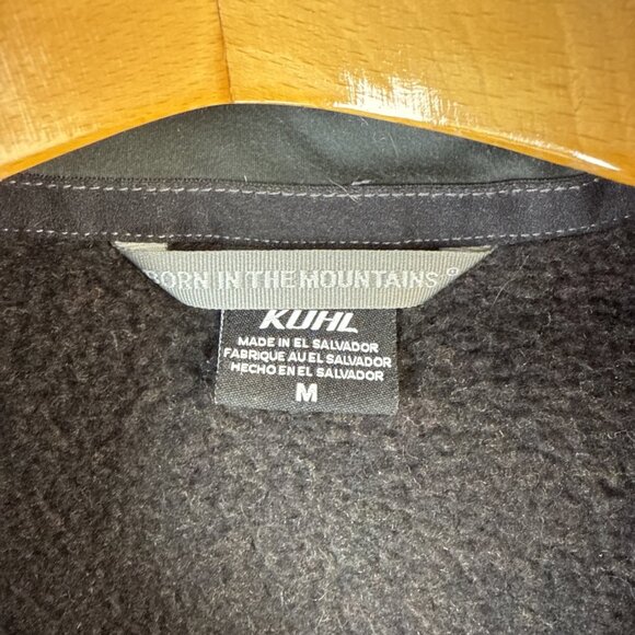 Kuhl Interceptr Pullover Mens Size M Black 1/4 Zip Fleece Sweater Mid Layer Top - Picture 6 of 13